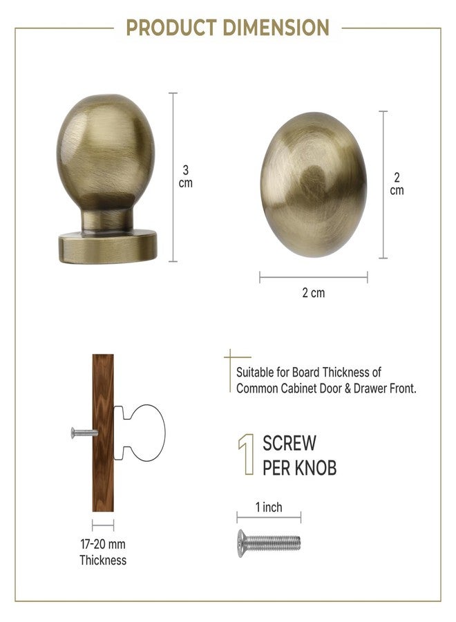 LAPO 9 Piece Drawer Knobs for Home & Office - Durable and Elegant Stainless Steel Door Knob for Cabinets, Cupboards & Dressers (Antique Finish) - Image 2
