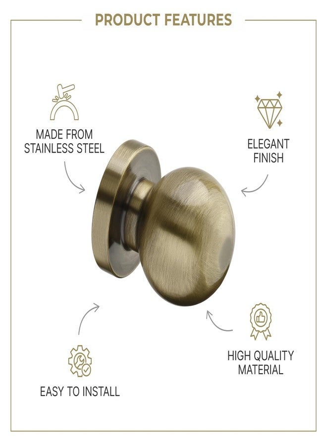 LAPO 9 Piece Drawer Knobs for Home & Office - Durable and Elegant Stainless Steel Door Knob for Cabinets, Cupboards & Dressers (Antique Finish) - Image 3