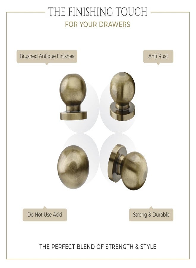 LAPO 9 Piece Drawer Knobs for Home & Office - Durable and Elegant Stainless Steel Door Knob for Cabinets, Cupboards & Dressers (Antique Finish) - Image 5