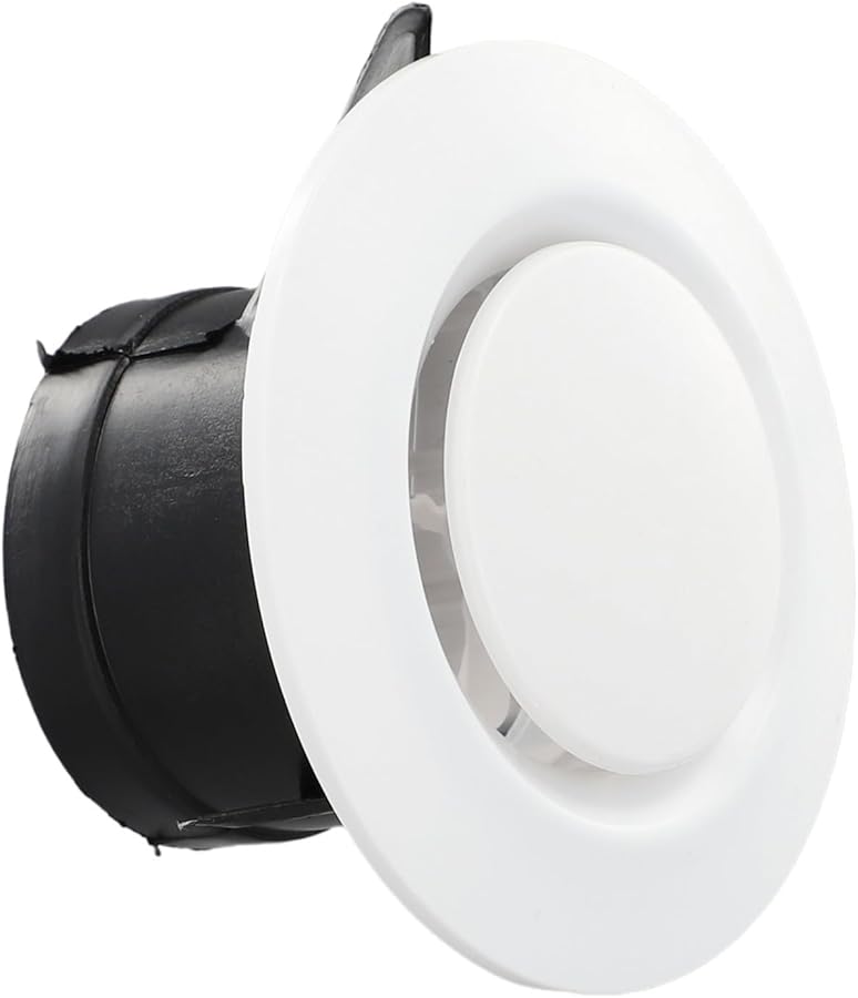 ABS Ceiling Air Vent Grille Cover Adjustable Round Diffuser For Central AC 100MM - Image 5