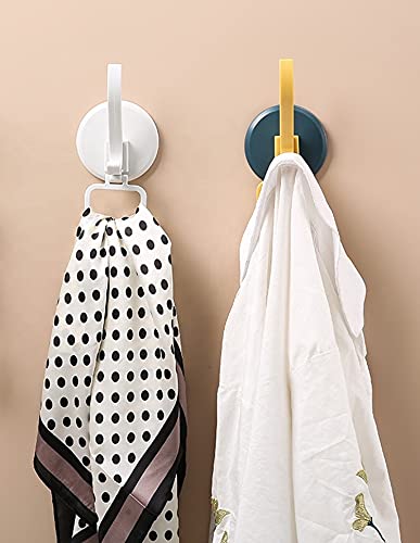 KolorFish Plastic Punch-Free Waterproof Wall Hooks (White) - Image 3