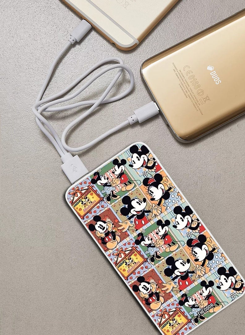 Theodor 10,000 mAh Super Fast Charging Ultra Compact Power Bank with Quick Charge & Power Delivery, Portable Charger For iPhone and Android Mickey Disney (2)  - Image 2