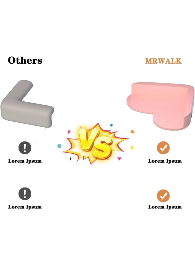 SOLARAE 32 Pack Corner Protector Baby, Table Corner Protectors for Baby, Stop Child Head Injuries, Furniture and Sharp Corners Proofing for Covering Sharp Edges of Table Furniture Walls - Image 2