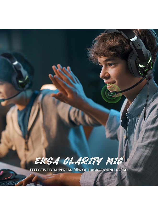 EKSA Fenrir S Gaming Headset For Xbox Series X/S Xbox One Ps5 Ps4 Pc Switch Noise Cancelling Microphone Comfortable Ear Pads 50 Mm Drivers Rgb Light One Key Control Birthday Gift - Image 4