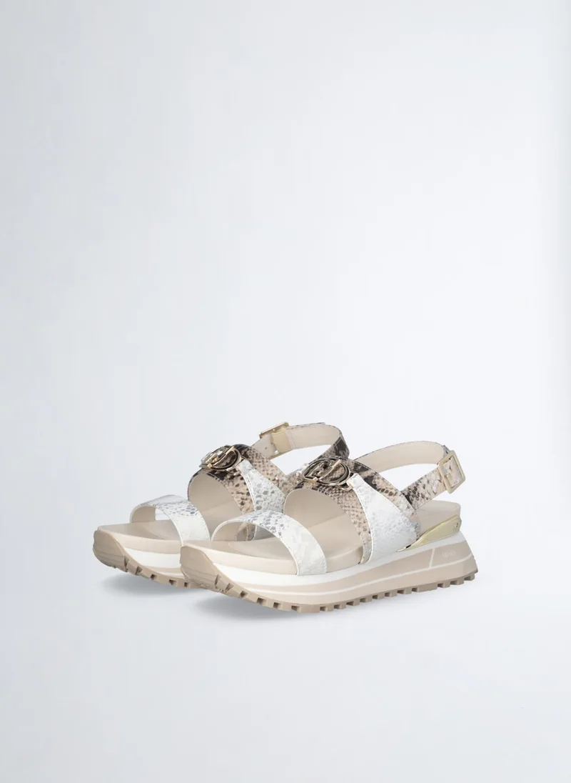 ليو جو صندل بنقشة جلد الثعبان