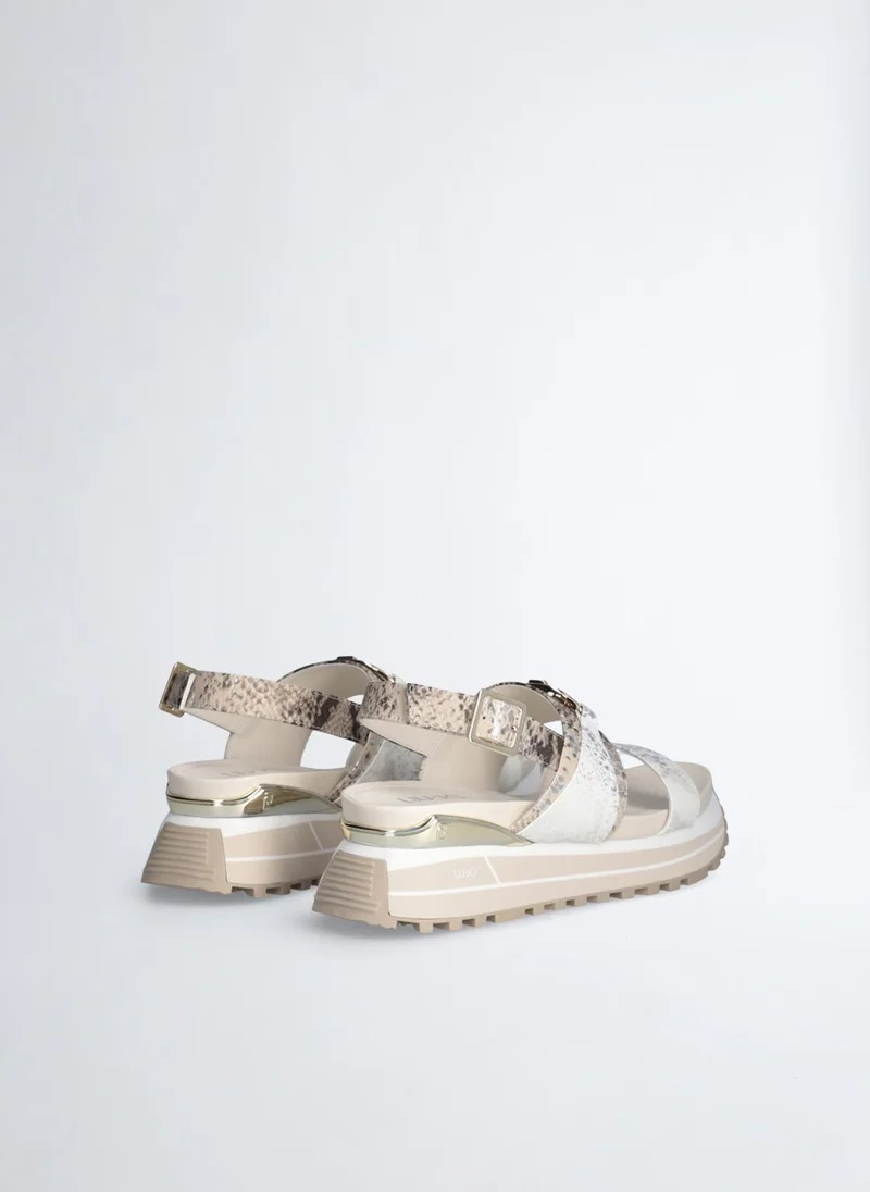 ليو جو صندل بنقشة جلد الثعبان