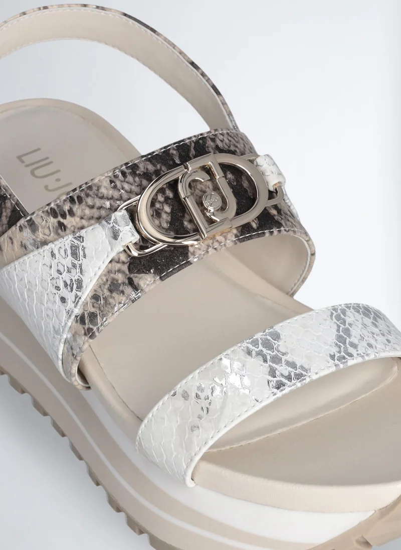 ليو جو صندل بنقشة جلد الثعبان