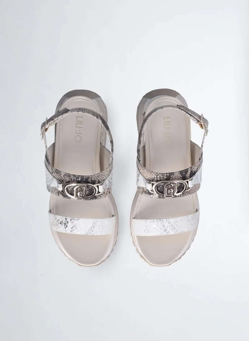 ليو جو صندل بنقشة جلد الثعبان