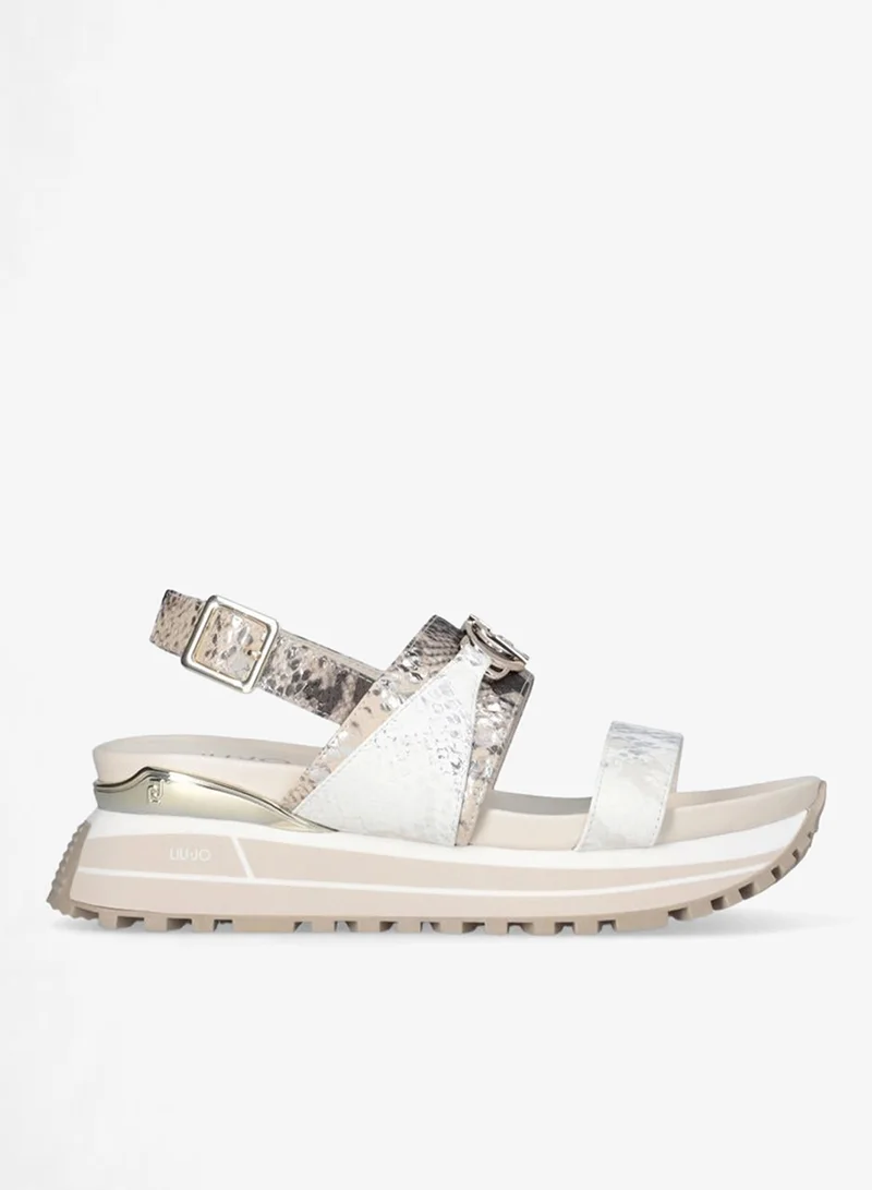 Liu Jo Sandals with python print