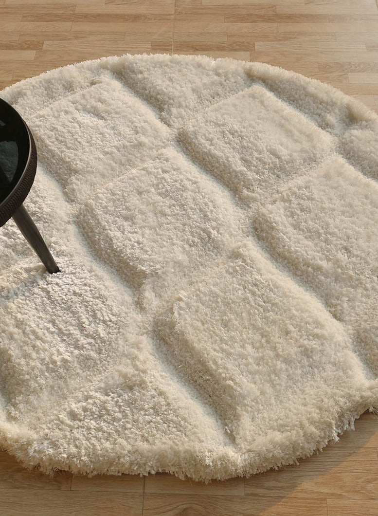 Ramsha Hand made shaggy rug for bedroom soft rug fur rug 200x300 cm for living room area rug white color pile rug mp3d-13 - Image 4