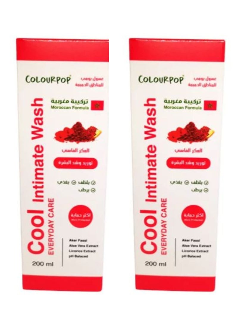 ColourPop Cool Intimate Wash – Moroccan Formula with Aker Fassi, 200ml (Pack of 2)