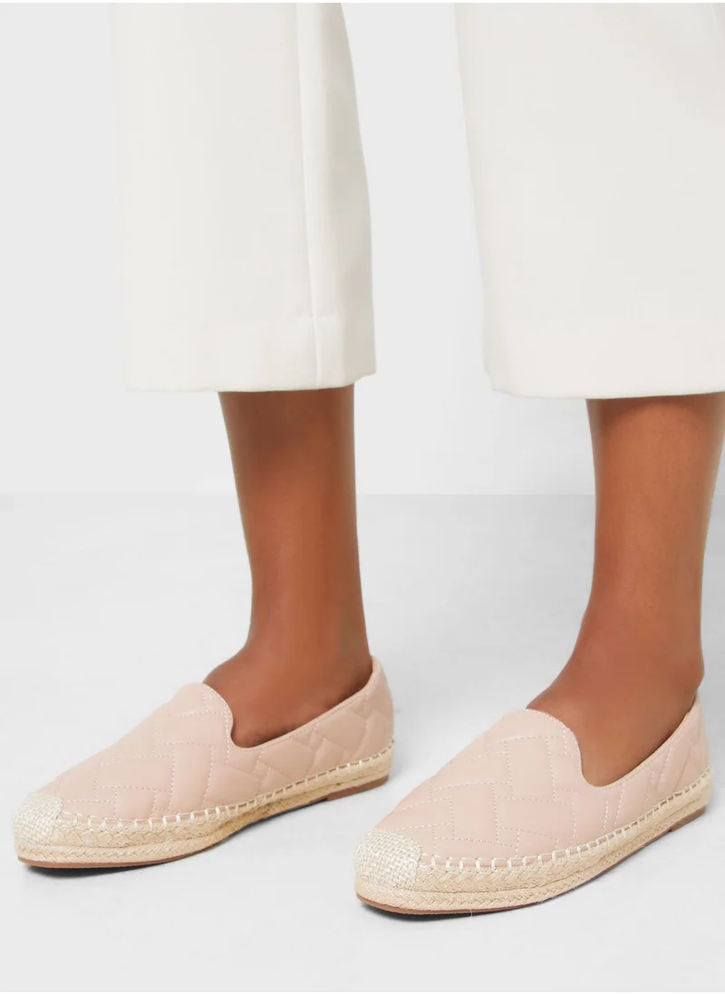 جينجر Woven Effect Quilted  Espadrille