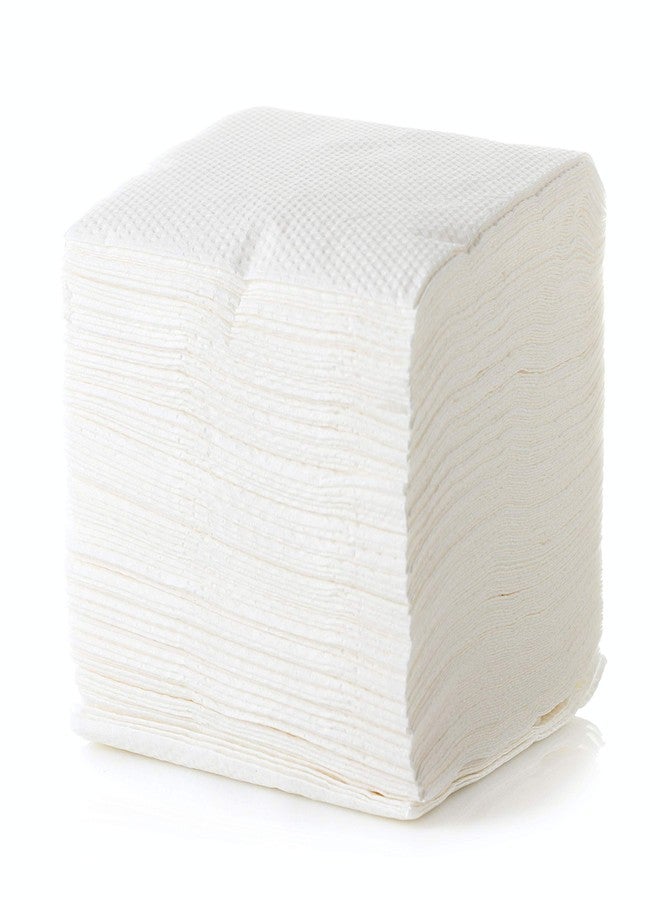 Concession Essentials 500 Pack, White Beverage Disposable Napkins 1-Ply Bulk Cocktail Beverage Napkins, Restaurant Bar Paper Napkins - Image 1