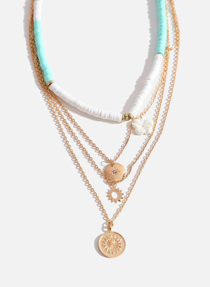 SOHI Casual Multi-Layer Artificial Necklace Jewellery  - Image 2