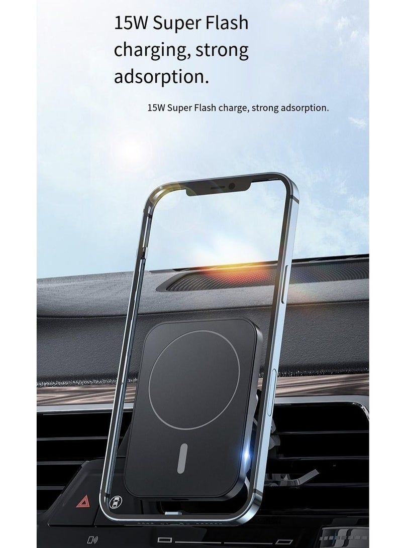 general Black Wireless Charger Wireless Charging Base High Color Value for Apple Watch/AirPods Pro/iPhone Samsung S20/S10  Wireless Fast Charging Station, Charging Stand Portable for Other Phones - Image 2