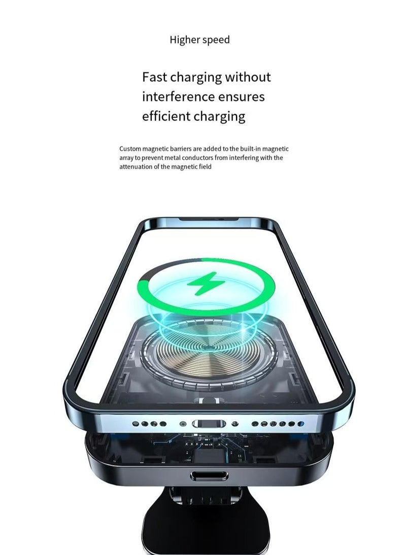 general Black Wireless Charger Wireless Charging Base High Color Value for Apple Watch/AirPods Pro/iPhone Samsung S20/S10  Wireless Fast Charging Station, Charging Stand Portable for Other Phones - Image 4