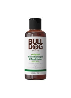 BULLDOG Bulldog Mens Skincare and Grooming Original 2-in-1 Beard Shampoo and Conditioner, 200ml, 1-Pack  - Image 1