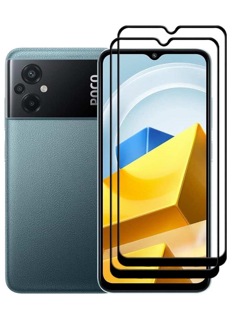 ACLIX 2 Pieces Antistatic ESD Dustproof Premium Quality High Definition Tempered Glass Screen Protector Designed For Xiaomi Poco M5 - Image 1