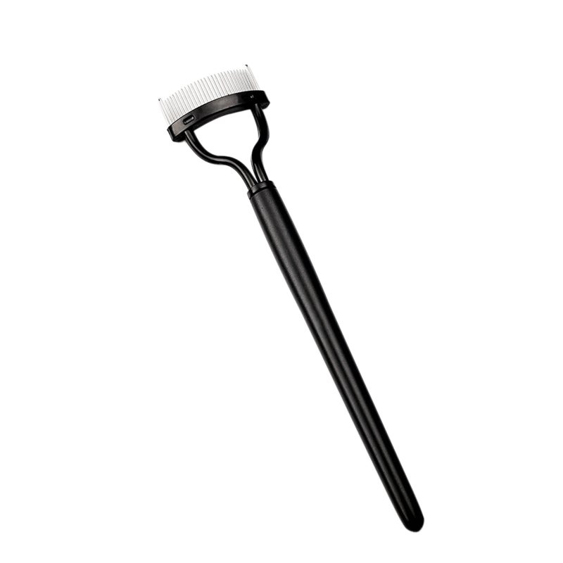 Eyelash Comb Brush Curler Mascara Applicator Stainless Steel Pins ABS Handle Cosmetic Makeup Tools - Image 1