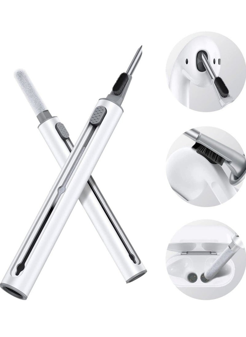 ELTRAZONE - ELTRAZONE Cleaner Kit for Airpods Pro 1 2 Multi-Function Cleaning Pen Soft Brush for Bluetooth Earphones Case, Wireless Earphones, Wireless Earbuds Cleaning Tools for Huawei Samsung MI Earbuds-White - Image 1
