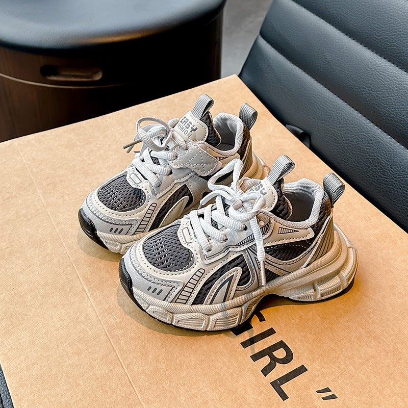 Boys' Fashion Sneaker Spring Breathable Mesh Shoes Girls' Sports Class Running Shoes Children'S Torre Shoes Trendy Children'S Single Shoes - Image 5