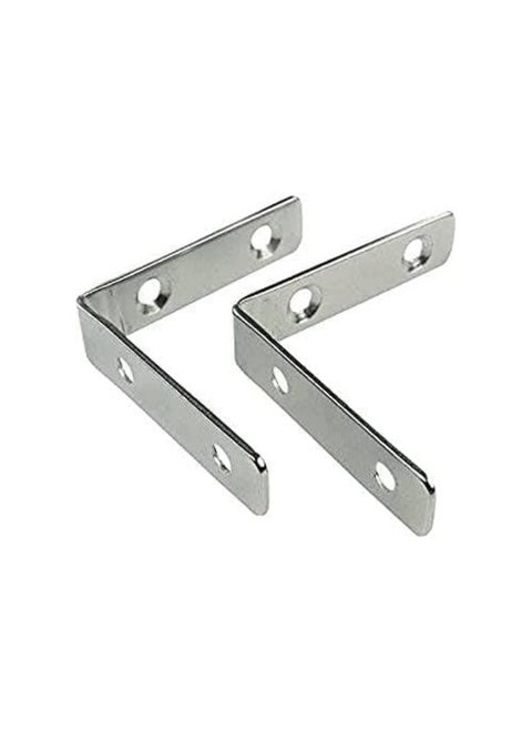 KNP Zinc Plated Heavy Duty 20mm GI Angle Bracket L Shaped Angle Brackets (1.5Inch) are designed for reinforcing and supporting furniture, shelves, and structural joints.