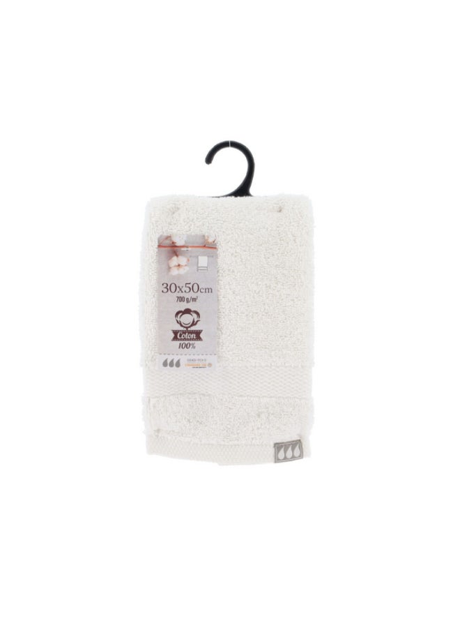 Tendance Quick Absorbent High Quality Cotton Hand Towel White 30 x 50 cm 7002100 - Image 2