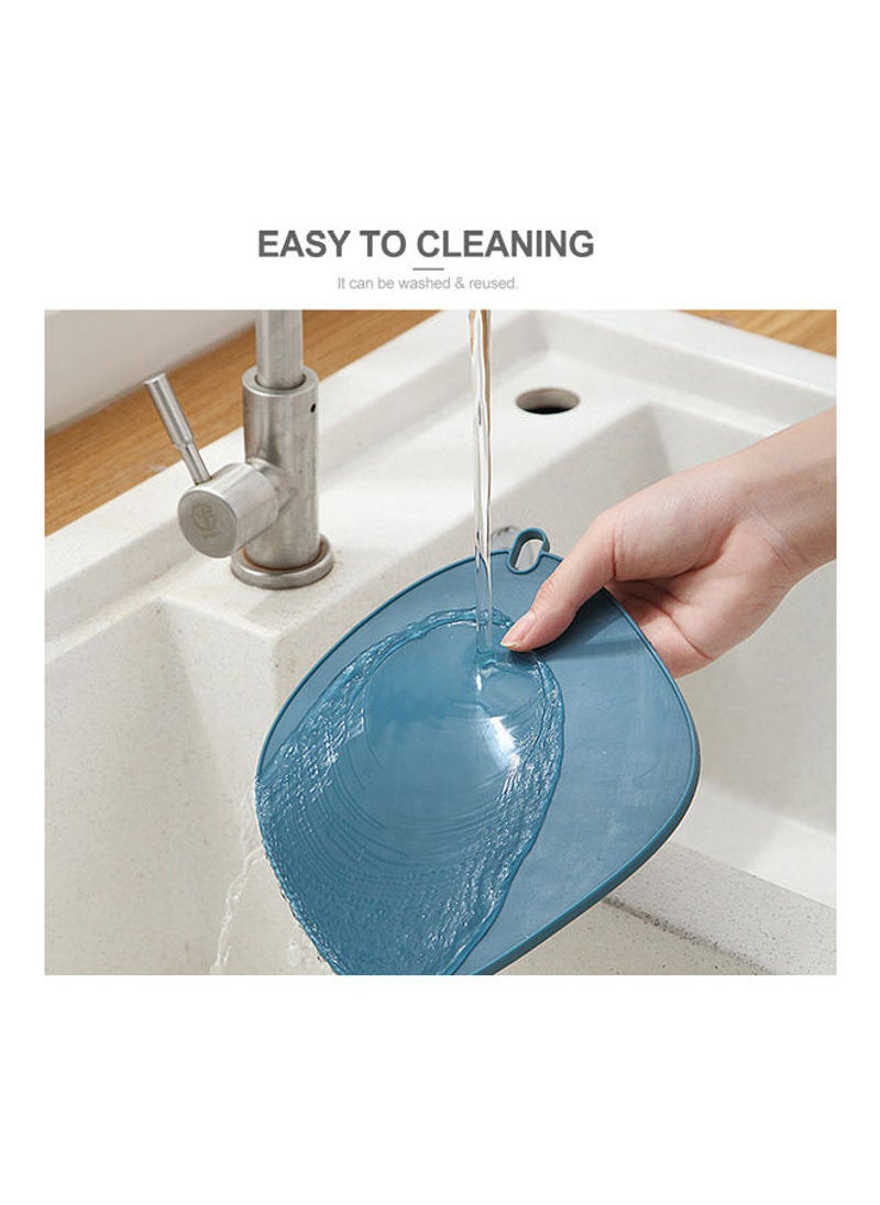 NIBEMINENT TPR Thickened Anti-Scalding Heat Insulation Pad Dark Blue 16x0.5x16cm  - Image 2