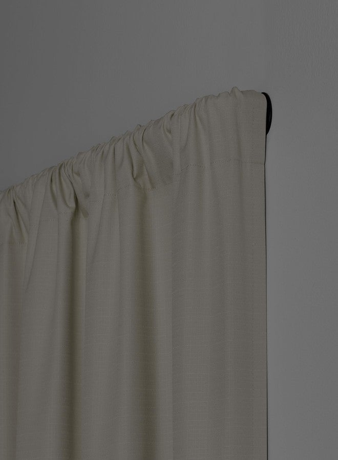 إكليبس قضبان ستائر إكليبس كلينتون، قضيب ستارة معتم، قضيب ستارة معتم قابل للتعديل بقطر 5/8 بوصة، قضبان ستائر للنوافذ من 28 إلى 48 بوصة، قضيب ستارة أسود مطفي - Image 5