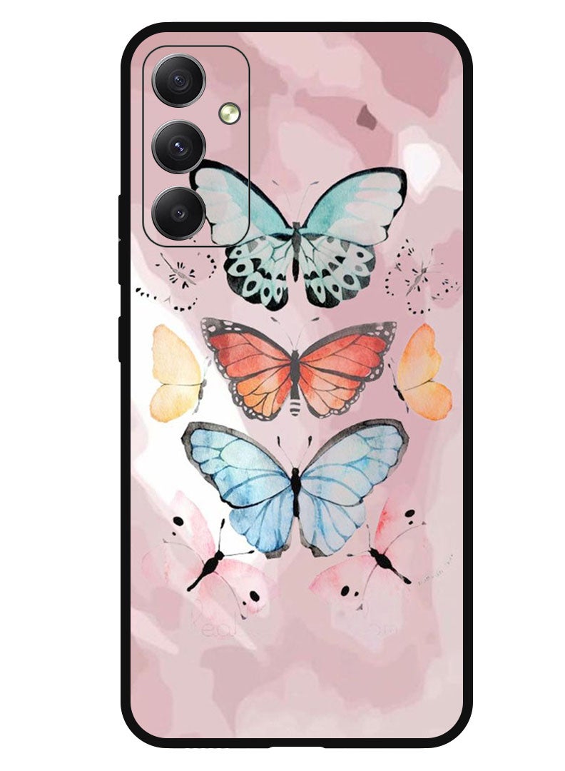 Theodor Protective Case Anti Scratch Shock Proof Bumper Cover For Samsung Galaxy M54 Butterflies - Image 1