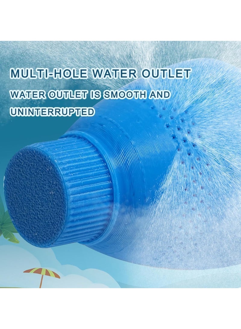 VUCATIN 2PCS Water Fireworks Toys Firework Water Gun Toy Splash Spray Squirt Water Toy Gun Outdoor Water Spray Sprinkler Push Water Gun Water Play Sprinkler Outdoor Activities Pool Game (Purple Blue) - Image 3