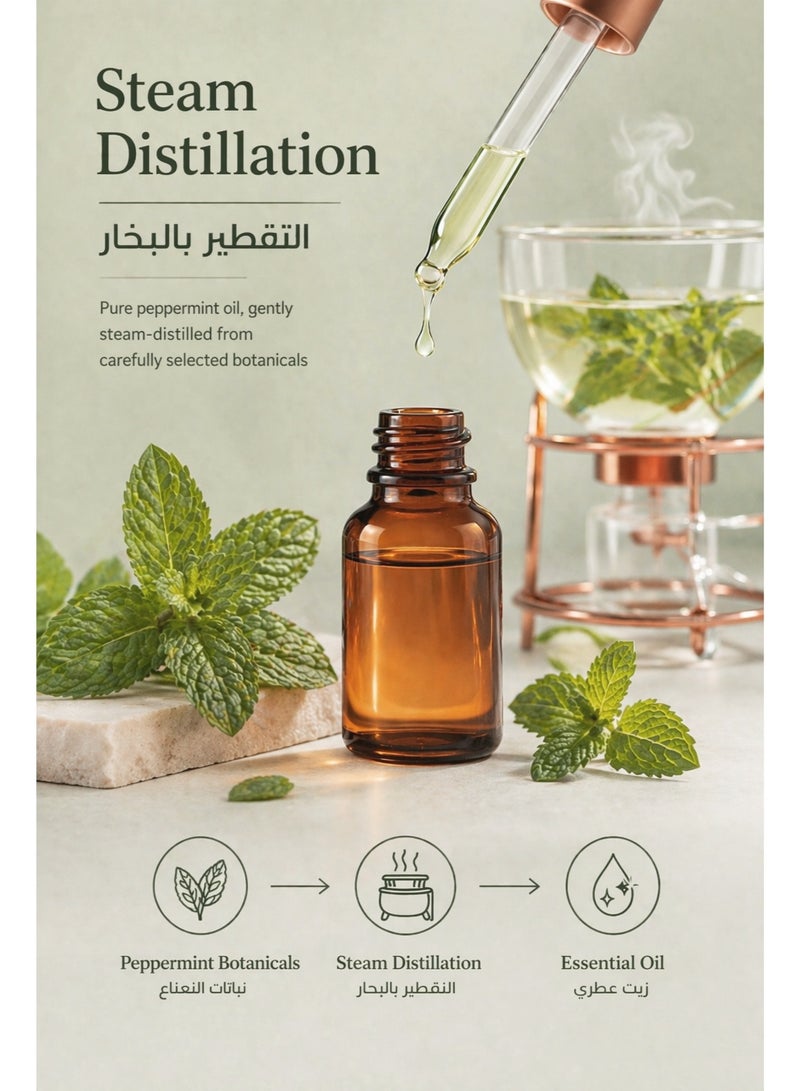 إستو زيت النعناع الفلفلي العطري 30 مل – زيت عطري مُقطر طبيعيًا برائحة نعناع منعشة وباردة لأجواء نظيفة ومنعشة - Image 3
