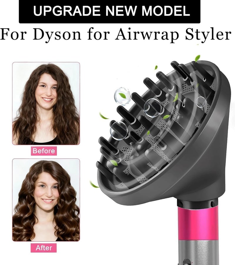 Moupaa Portable Hair Diffuser Attachment for Dyson for Airwrap HS05 HS03 HS01 Hair Dryer Diffuser Nozzle Convertible for Airwrap Styler into Hair Dryer - Image 4