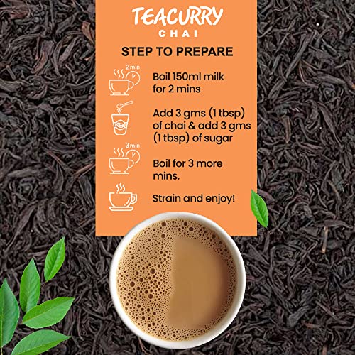 TEACURRY Rose Chai (100 Grams, 50 Cups) - Rose Chai for Immunity and Skin Glow - 100% Natural Flavoured Tea with Real Rose | Refreshing & Tasteful Flavor Chai Tea - Image 4