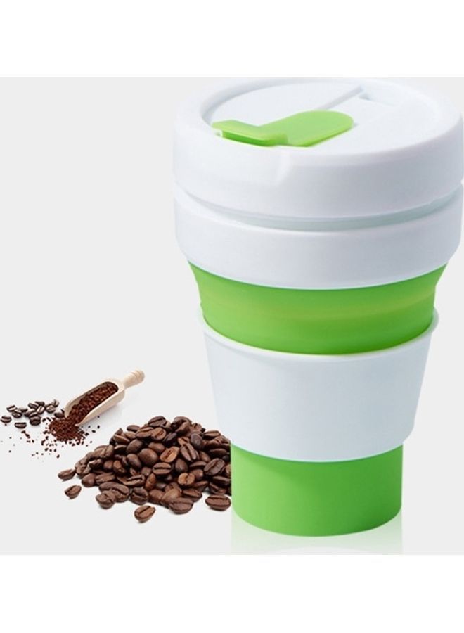 NIBEMINENT Pocket-Sized Cup With Lid Green/White 20x6x6cm - Image 1