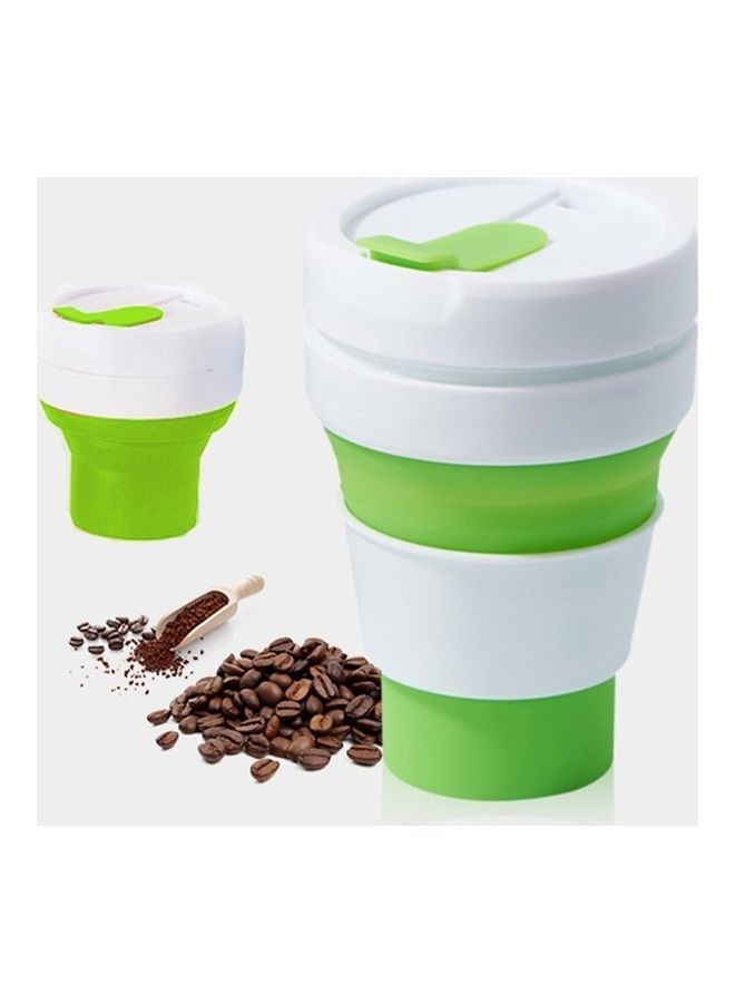 NIBEMINENT Pocket-Sized Cup With Lid Green/White 20x6x6cm - Image 2