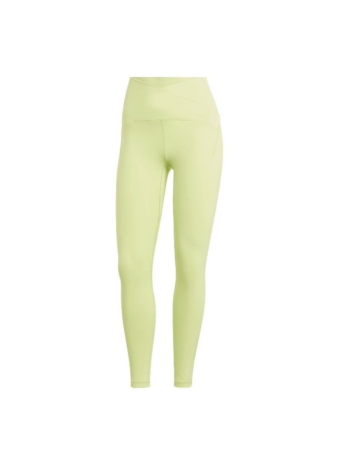 Adidas Adidas Yoga Luxe S 7/8 Green Training Tights For Women Xs  - Image 2
