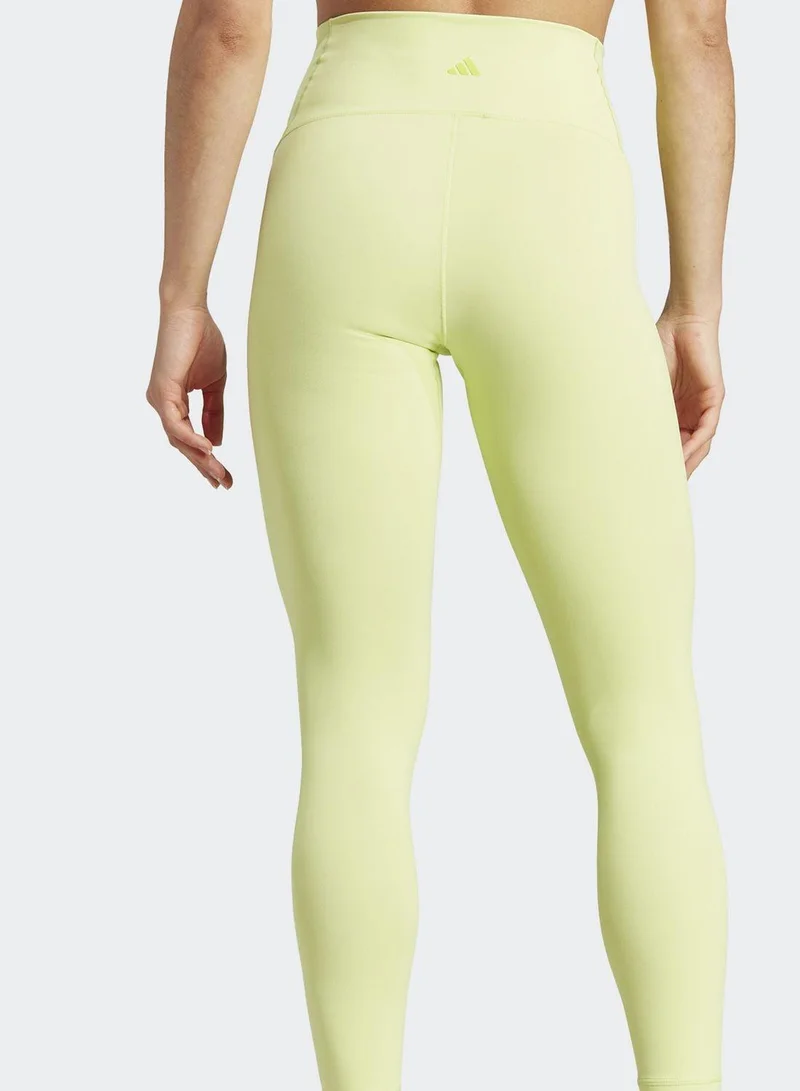 Adidas Yoga Luxe S 7/8 Green Training Tights For Women Xs