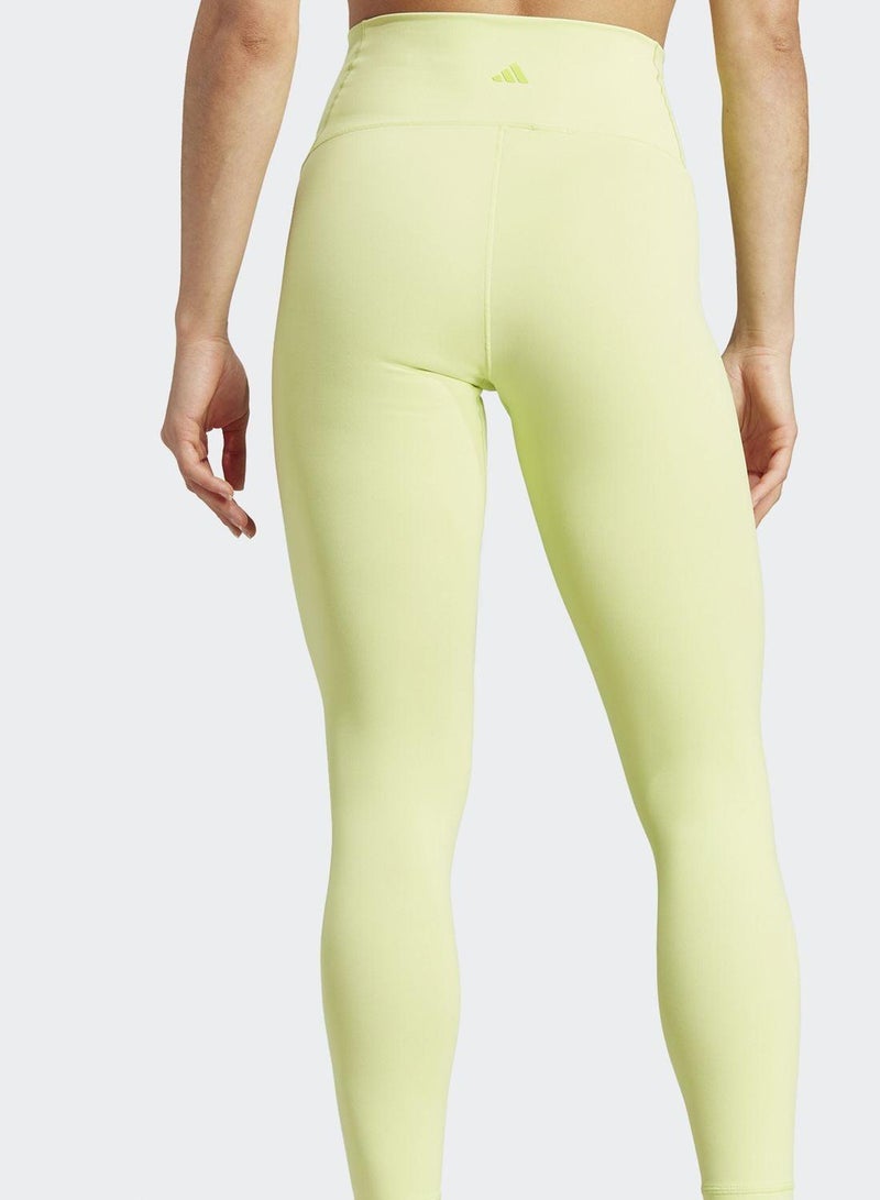 Adidas Yoga Luxe S 7/8 Green Training Tights For Women Xs - Image 2