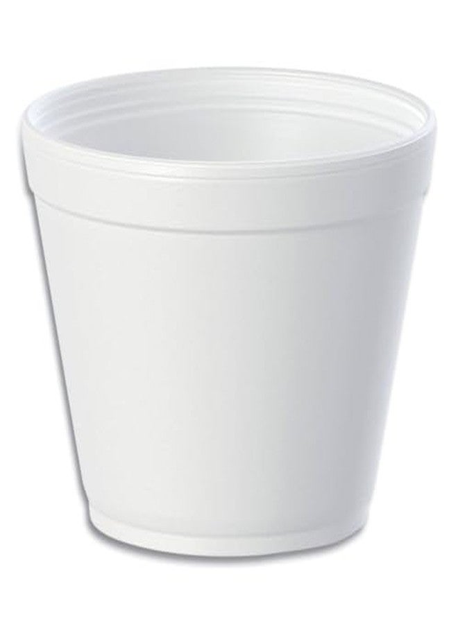 AMZ Empire 16 Oz Customizable Deli Foam Container With No Vent Lid (16 Ounce) 50/Case, For Hot And Cold Food/Containers with Matching Covers/Salad Soup Yougurt Ice Cream Cups/Set of 50 - Image 1