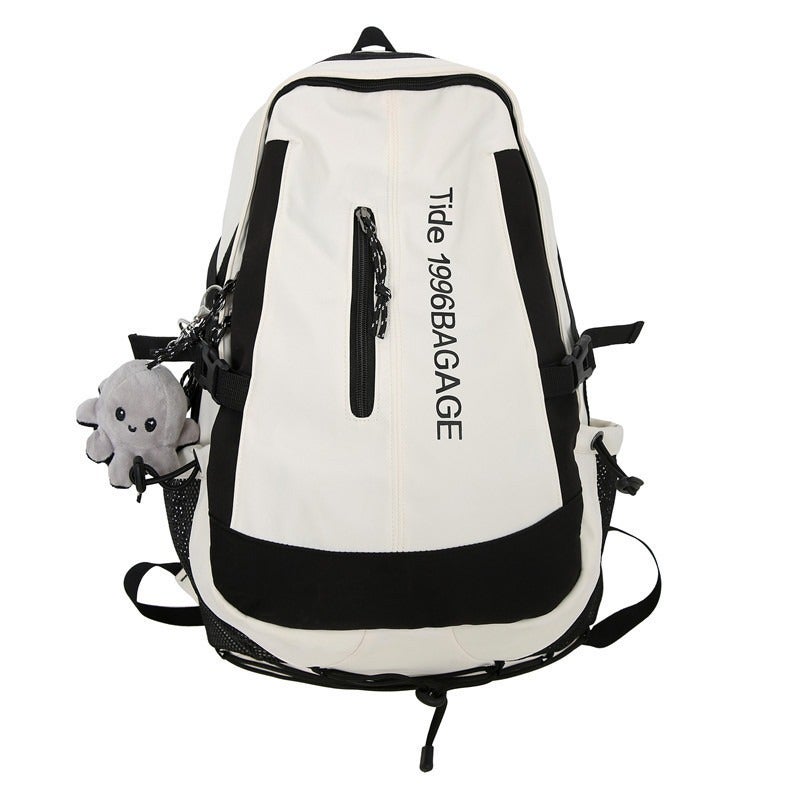 Men's Large Capacity Fashionable Backpack for Middle and High School Students, Casual Travel Bag