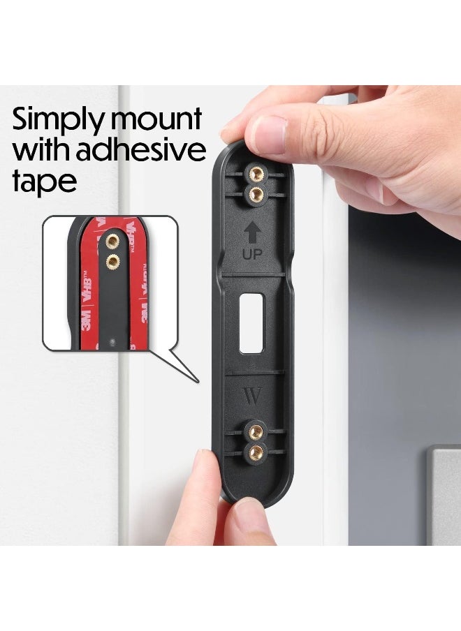 Wasserstein - No-Drill Mount Compatible with Google Nest Doorbell (Battery) - Avoid Drilling and Protect Your Walls - Image 1