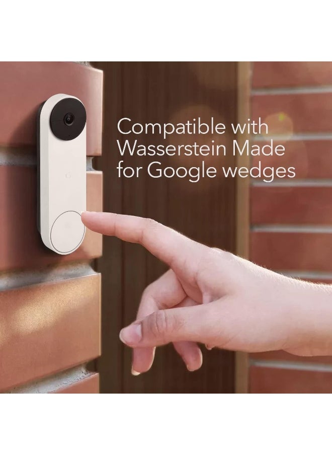 Wasserstein - No-Drill Mount Compatible with Google Nest Doorbell (Battery) - Avoid Drilling and Protect Your Walls - Image 1
