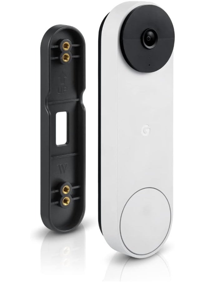 Wasserstein - No-Drill Mount Compatible with Google Nest Doorbell (Battery) - Avoid Drilling and Protect Your Walls - Image 1