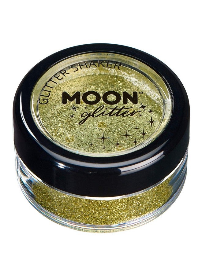 Moon Glitter Fine Glitter Shakers 100% Cosmetic Glitter For Face Body Nails Hair And Lips 0.17Oz Gold  - Image 1