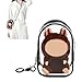NZNDB Protective Case for Plush Doll Clear Hanging Display Cases Crossbody Doll Storage Bag PVC Storage Case Cover for Figures Dolls Black - Image 3