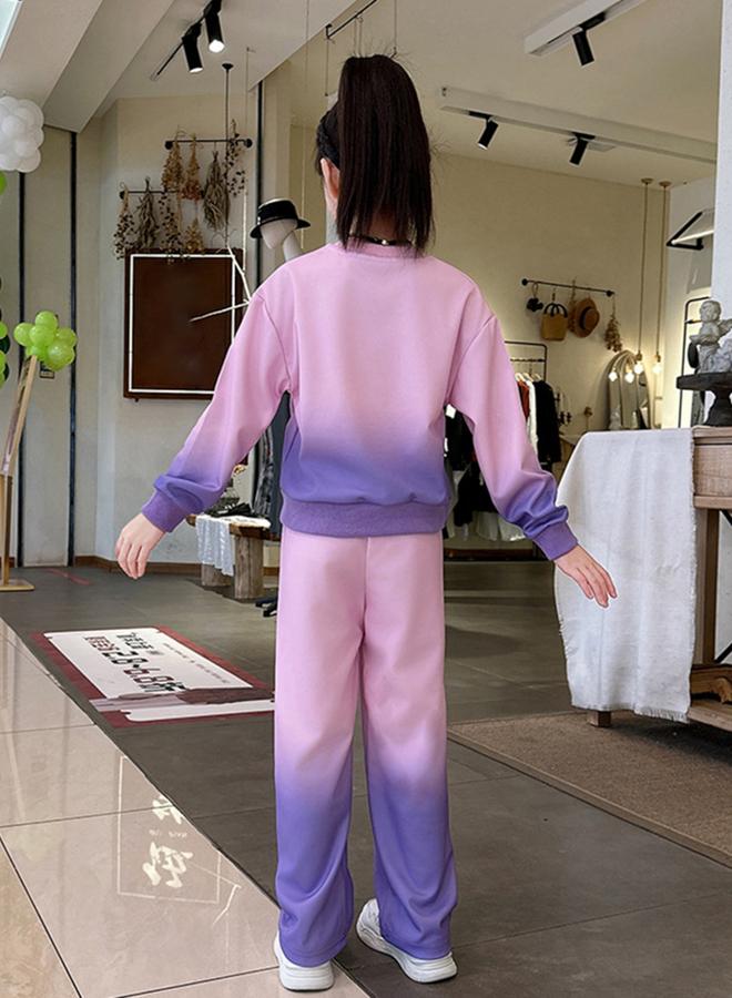 تايك تو طقم من سويت شيرت بمظهر متدرج وبنطال - Image 4