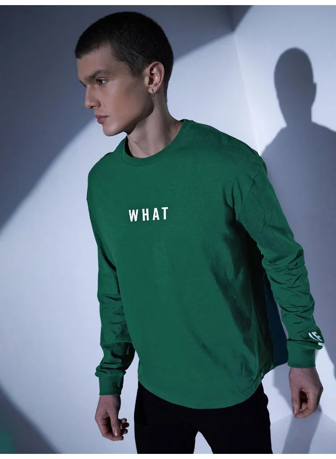 Hubberholme Men Olive Green T-Shirts - Casual Wear with a Stylish Look