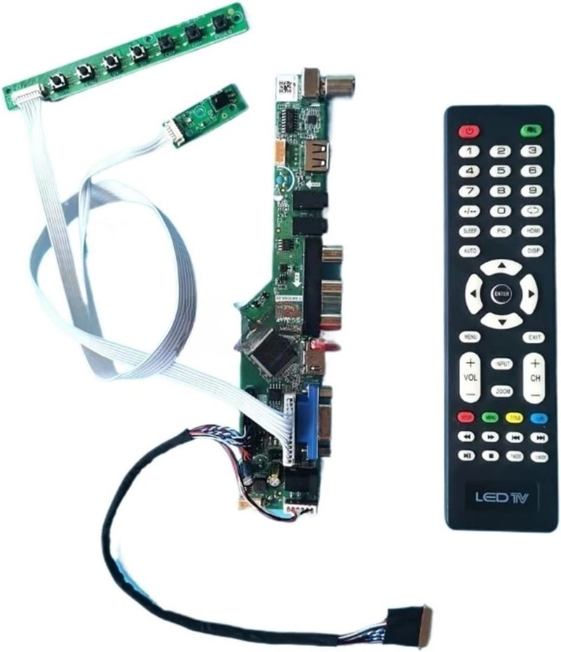 for LTN156KT02-101/301/302/C01 Analog TV 40Pin LVDS 1600x900 15.6" Laptop Screen HDMI+VGA+AV+USB Driver Controller Board Kit DIY,Laptop Motherboard(for LTN156KT02-101) - Image 1