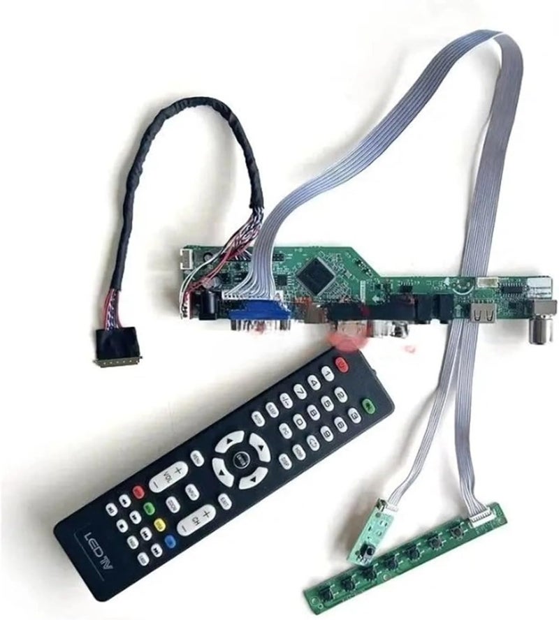 for LTN156KT02-101/301/302/C01 Analog TV 40Pin LVDS 1600x900 15.6" Laptop Screen HDMI+VGA+AV+USB Driver Controller Board Kit DIY,Laptop Motherboard(for LTN156KT02-101) - Image 5